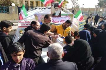 آلبوم شماره یک ایستگاه صلواتی اداره کل دامپزشکی استان سمنان درمسیر راهپیمایی 22 بهمن 96 شهرستان سمنا