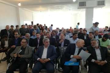 آئین افتتاحیه کارخانه خوراک دام وطیور شرکت تعاونی کشاورزی شهرستان گرمسار با حضورمهندس حجتی وزیر جهاد