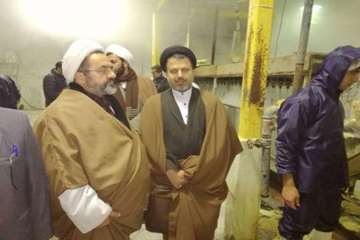 بازدید امام جمعه،فرماندار شهرستان دامغان به اتفاق مسئول دفتر نمایندگی ولی فقیه اداره کل دامپزشکی است