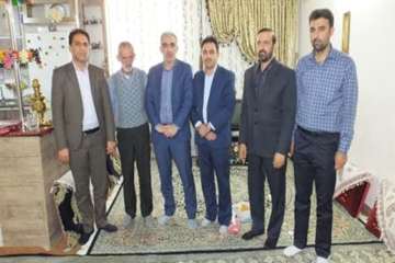 دیدار دکتر سعیدی مدیر کل محترم دامپزشکی استان سمنان به اتفاق هیئت همراه از خانواده محترم رمضان محمدی