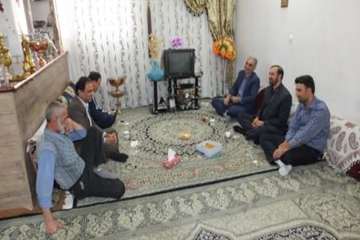 دیدار دکتر سعیدی مدیر کل محترم دامپزشکی استان سمنان به اتفاق هیئت همراه از خانواده محترم رمضان محمدی