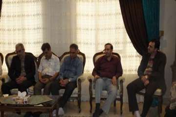 دیداردکتر سعیدی مدیرکل دامپزشکی استان سمنان  وهیئت همراه از خانواده رزمنده دکتر جاویدپور 30خرداد96