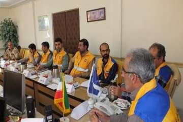 مانوررومیزی پدافند غیر عامل با موضوع آنفلوانزای فوق حاد پرندگان به مناسبت هفته پدافندغیر عامل  8آبان