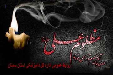 تراکت  های طرای شده شهادت حضرت علی (ع)توسط روابط عمومی اداره کل دامپزشکی استان سمنان 5/4/95