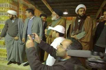 بازدید امام جمعه،فرماندار شهرستان دامغان به اتفاق مسئول دفتر نمایندگی ولی فقیه اداره کل دامپزشکی است