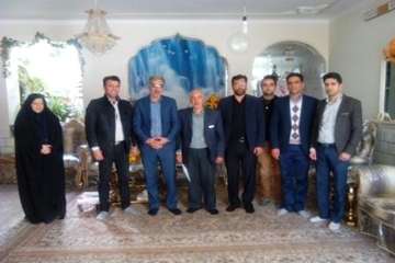 دیداردکتر سعیدی مدیرکل محترم دامپزشکی استان سمنان به اتفاق هیئت همراه ازخانواده محترم همکار بازنشسته