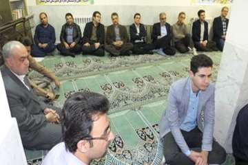 برپایی مراسم جشن ولادت حضرت علی (ع) و روز پدر در اداره کل دامپزشکی استان سمنان 96/1/21
