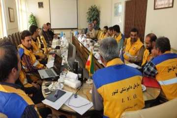 مانوررومیزی پدافند غیر عامل با موضوع آنفلوانزای فوق حاد پرندگان به مناسبت هفته پدافندغیر عامل  8آبان
