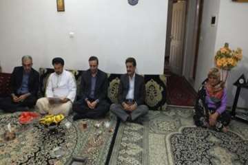 دیدارخانواده همکار بازنشسته جانباز رمضان محمدی 19اردیبهشت 96