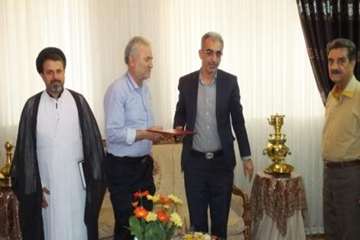 دیدارمدیرکل دامپزشکی استان سمنان  به اتفاق هیئت همراه با آقای طاهریان همکاربازنشسته سمنان 27/5/95