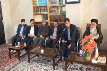 دیدارمسئولین روابط عمومی دستگاه های اجرای استان سمنان با امام جمعه سمنان به مناسبت روز روابط عمومی 2