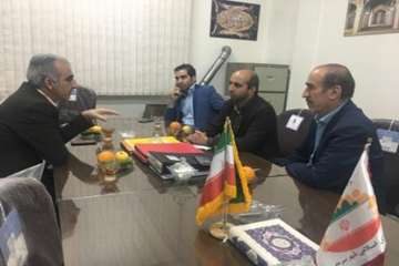 جلسه دکتر سعیدی مدیرکل محترم دامپزشکی استان سمنان با اعضای شورای اسلامی شهر سرخه جهت تامین ساختمان م