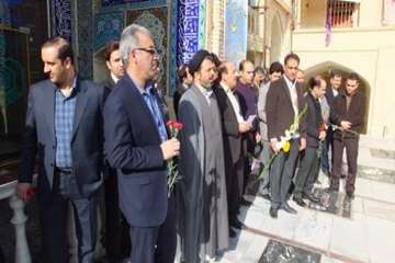 تجدید میثاق با شهیدان پرسنل اداره کل دامپزشکی استان سمنان 22اسفن 95