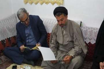 دیدار مدیرکل دامپزشکی استان سمنان به اتفاق هیئت همراه از خانواده شهید والامقام محمود برزوئی