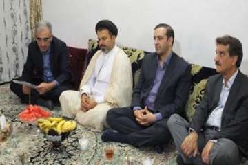دیدارخانواده همکار بازنشسته جانباز رمضان محمدی 19اردیبهشت 96
