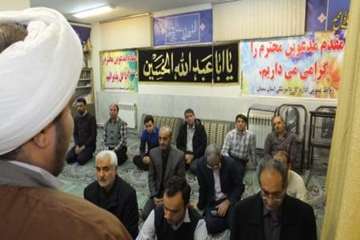بازدید کارشناس نظارت وارزیابی ستاداقامه نماز استان سمنان ازاداره کل دامپزشکی استان سمنان ب، دیدار با