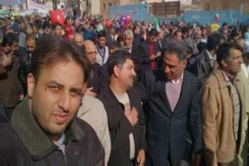 حضورپرسنل اداره کل دامپزشکی استان سمنان دراهپیمایی 22بهمن 94همراه باگلواژه ها