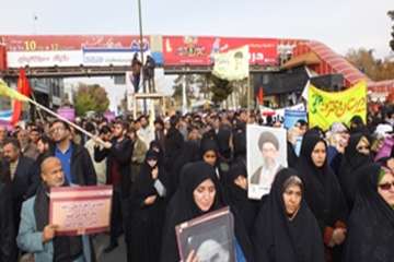 حضورپرسنل اداره کل دامپزشکی استان سمنان دراهپیمایی 9 دی 94