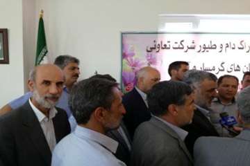 آئین افتتاحیه کارخانه خوراک دام وطیور شرکت تعاونی کشاورزی شهرستان گرمسار با حضورمهندس حجتی وزیر جهاد