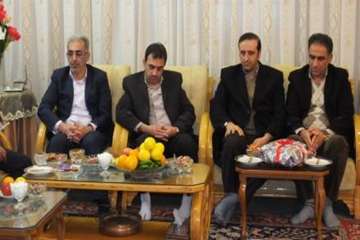 دیداردکتر سعیدی مدیرکل محترم دامپزشکی استان سمنان به اتفاق هیئت همراه ازخانوده محترم علی محمد رضا زا