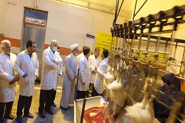 بازدید جناب آقای دکتر عسگری معاون محترم هماهنگی امور اقتصادی  استانداری  سمنان وهیئت همراه از کشتارگ