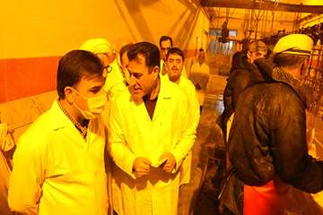 بازدید جناب آقای دکتر عسگری معاون محترم هماهنگی امور اقتصادی  استانداری  سمنان وهیئت همراه از کشتارگ