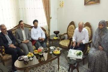 دیدارمدیرکل دامپزشکی استان سمنان  به اتفاق هیئت همراه با آقای کسائی  همکاربازنشسته سمنان 27/5/95