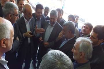 بازدید وزیر جهادکشاورزی واستاندارسمنان ورئیس سازمان دامپزشگی کشورازکشتارگاه طیورپرسپیدشهرستان گرمسار