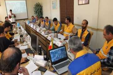 مانوررومیزی پدافند غیر عامل با موضوع آنفلوانزای فوق حاد پرندگان به مناسبت هفته پدافندغیر عامل  8آبان