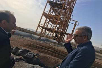 بازدید دکتر سعیدی مدیرکل دامپزشکی استان سمنان به اتفاق هیئت همراه ازمراکز درحال ساخت شهرستان گرمسارد