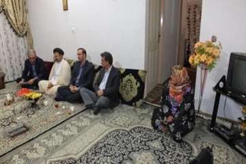 دیدارخانواده همکار بازنشسته جانباز رمضان محمدی 19اردیبهشت 96