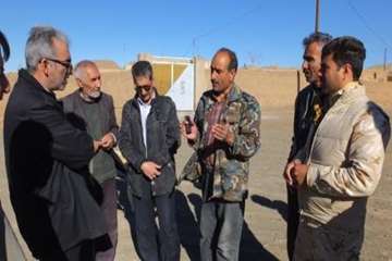 بازدید دکتر سعیدی مدیر کل محترم دامپزشکی سمنان از مناطق محروم شرق استان سمنان (روستای حجاج)
