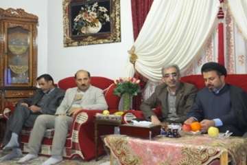 دیداردکترسعیدی مدیرکل محترم دامپزشکی استان سمنان ازخانواده معظم شهیدخالقیان به مناسبت ایام ا..دهه فج
