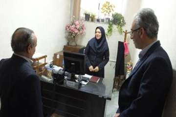 بازدیددکترخبازاستاندارسمنان  از محل کارپرسنل اداره کل 14/7/95