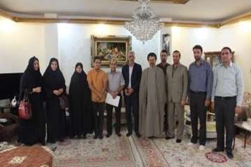 دیدار مدیر کل محترم دامپزشکی استان سمنان به اتفاق هیئت همراه از خانواده همکاربازنشسته ابوطالب یحییی 