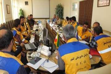 مانوررومیزی پدافند غیر عامل با موضوع آنفلوانزای فوق حاد پرندگان به مناسبت هفته پدافندغیر عامل  8آبان
