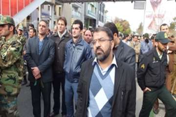 حضورپرسنل اداره کل دامپزشکی استان سمنان دراهپیمایی 9 دی 94