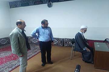 بازدید مسئول دفتر نمایندگی ولی فقیه و دبیر اقامه نماز اداره کل دامپزشکی استان سمنان از اداره دامپزشک