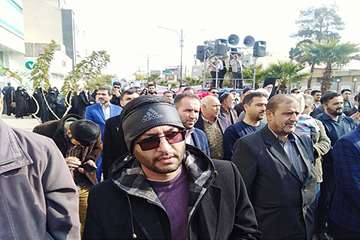 حضور پرسنل اداره کل دامپزشکی استان سمنان درراهپیمایی محکوم کردن اغتشاشات در کشور 2آذر 98