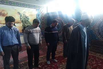 بازدید سرپرست دفتر نمایندگی ولی فقیه ودبیر اقامه نماز اداره کل دامپزشکی استان از اداره دامپزشکی شهرس