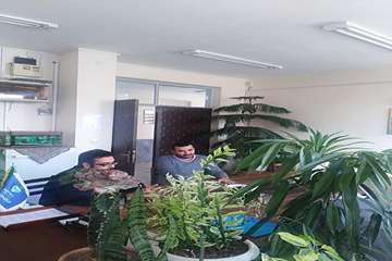 بازدید سرپرست دفتر نمایندگی ولی فقیه ودبیر اقامه نماز اداره کل دامپزشکی استان از اداره دامپزشکی شهرس