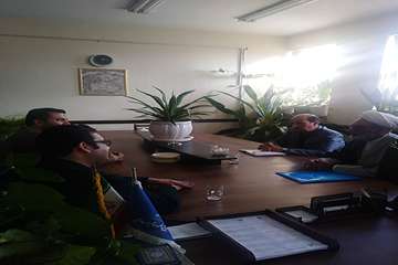 بازدید سرپرست دفتر نمایندگی ولی فقیه ودبیر اقامه نماز اداره کل دامپزشکی استان از اداره دامپزشکی شهرس