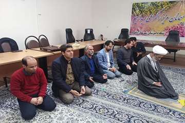 بازدید سرپرست دفتر نمایندگی ولی فقیه ودبیر اقامه نماز اداره کل دامپزشکی استان سمنان در راستای مصبوبا