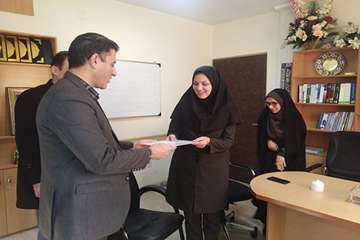 انتصاب سرکار خانم مهندس شریعت زاده به عنوان سرپرست اداره فناوری اطلاعات،ارتباطات وتحول ادری 27آذر 98