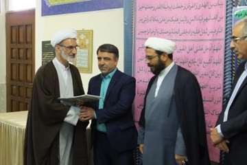 مراسم معارفه حاج اقا اصغری مسئول دفتر نمایندگی ولی فقیه دامپزشکی استان 17اردیبهشت 98