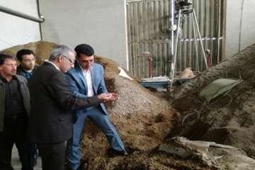بازدید مدیرکل دامپزشکی استان از کارخانه خوراک دام مارال شهرستان شاهرود/9اسفند