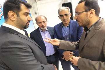 مراسم افتتاح فازاول مجتمع کشتارگاه طیوروسردخانه سیمرغ ممتاز آسیا شهرستان آرادن با حضور معاون اول رئی