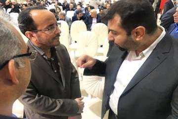 مراسم افتتاح فازاول مجتمع کشتارگاه طیوروسردخانه سیمرغ ممتاز آسیا شهرستان آرادن با حضور معاون اول رئی