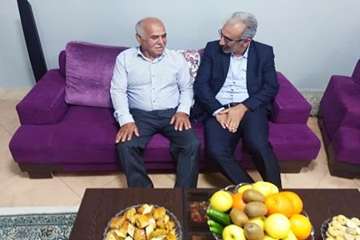 دیدار دکتر سعیدی با معلم دوران دبیرستان به مناسبت روز معلم 16اردیبهشت 98