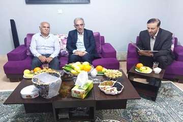 دیدار دکتر سعیدی با معلم دوران دبیرستان به مناسبت روز معلم 16اردیبهشت 98